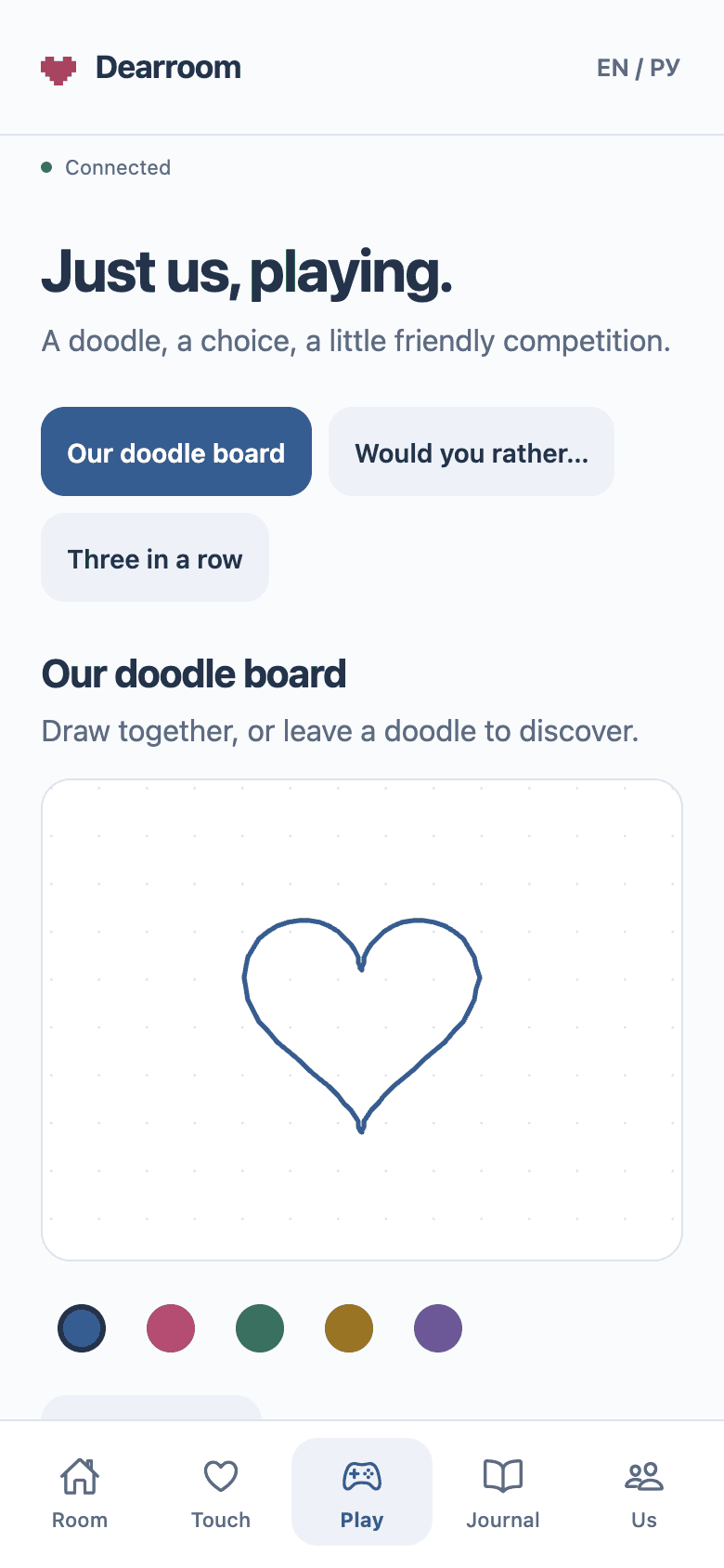 A doodle board you share